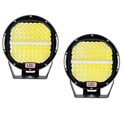 LED přídavná světla 2x294W, 2ks, kulaté, Combo extreme, 12-24V, černé, YY-09
