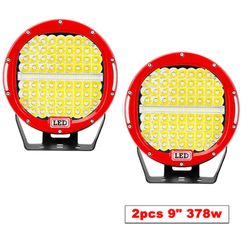 LED přídavná světla 2x294W, 2ks, kulaté, Combo extreme, 12-24V, červené, YY-09